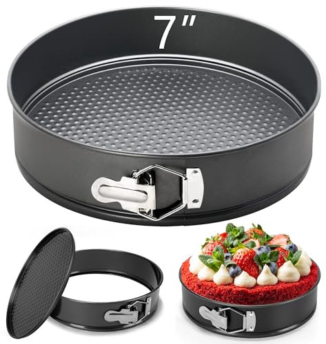 GZMAISULEE 18CM Springform Cake Tin Baking Tin Non-Stick Cheesecake Pan with Removable Bottom Leakproof Round Cake Baking Pan Bakeware Springform Cake Pan 7 Inch