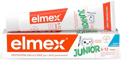 elmex Junior Zahnpasta 6-12 Jahre für Kinder, 75 ml