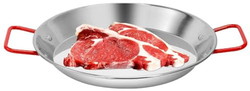 Yonuaret Fornello per paella all'aperto,Padella per uso quotidiano in acciaio inossidabile con doppia impugnatura antiscottatura per l'orecchio Facile da pulire - Pentola per induzione da cucina