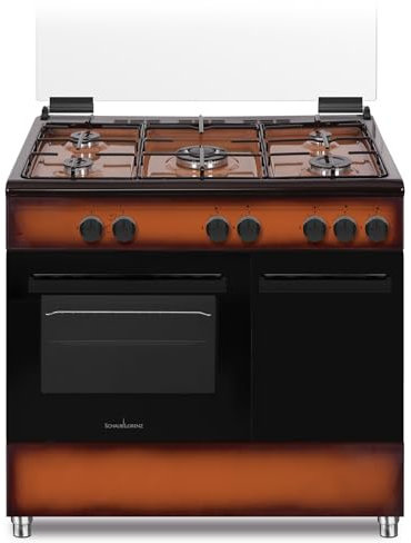 CUCINA 90x60 MARRONE PORTAB. GAS+GRILL ELET. 5 F. A SLORENZ