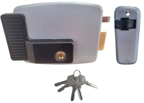 Electrocerradura puerta garaje abatible o basculante funcional para puertas automaticas o manuales antiokupas maxima seguridad motic 2033