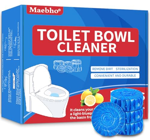 Comprimés nettoyants pour cuvettes de toilettes, comprimés nettoyants pour cuvettes de toilettes - Nettoyant automatique pour fosses septiques et canalisations (12 comprimés)
