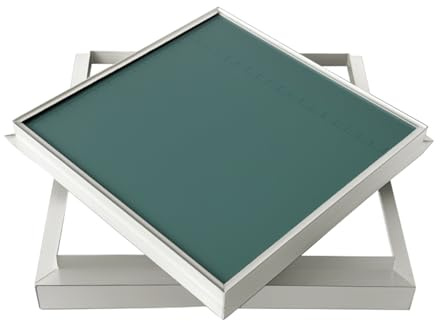 Gör-det-själv takåtkomstpanel – aluminium inspektionslucka, spolmontering, avtagbart skydd för VVS och elektrisk åtkomst, snygg inredningsdörr (22,5 x 22,5 cm)