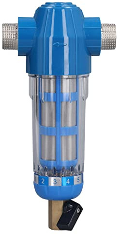 Stylebest G3/4 Filtro Controlavaggio Tubo per Sedimenti Durevole Filtro per Purificazione Dell'acqua per Bestiame Agricolo Domestico 22,5 X 10,8 Cm