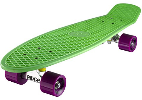 Ridge Origina 27 Nickel Cruiser Skateboard, Unisex-Youth, Verde, 69 cm