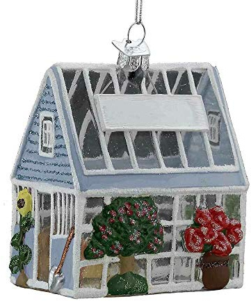 Greenhouse Christmas Holiday Ornament Glass Noble Gems