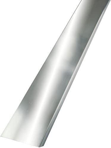 Perfil Fin de 8 cm bloques de vidrio de espesor (1,25 m, acero inoxidable brillante)