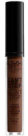 NYX Professional Makeup Can't Stop Won't Stop Contour Concealer - wasserfester flüssiger Abdeckstift, Kaschieren & Highlighten, 3, 5 ml, Wallnut 22.7