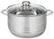 ELO 2222426 Faitout inox à induction, Faitout inox, Marmite en inox de 24 cm, Faitout avec couvercle en verre, Acier inoxydable, Verre, 24 cm