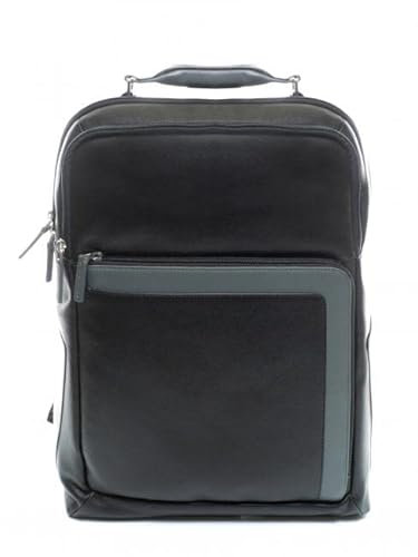 PIQUADRO X1 Zaino grande in pelle porta PC 15.6 a due scomparti e schermatura RFID