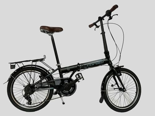 Toys Store 20 Zoll Alu Faltrad Klapprad 7Gang-Schaltung Camping Rad Klappfahrrad (Schwarz-Blau)