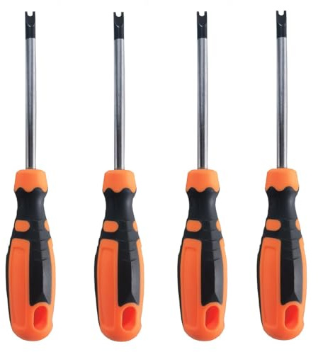 Shallho Set di 4 cacciaviti U U1.7/2.0/2.3/2.6.75 mm Cacciavite magnetico tipo U CRV Utensili manuali multifunzionali