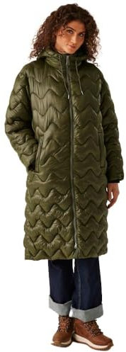 Regatta Womens Cambrie II Longline Padded Jacket - Dark Khaki - 10