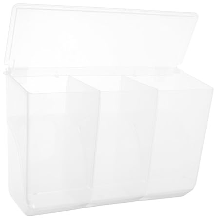 WOONEKY Comedero para Pájaros Anti-derrames Dispensador Automático De Plástico Transparente, Diseño De Tres Orificios, para Jaulas, Adecuado para y Aves De Compañía
