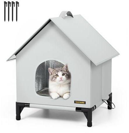 Outdoor Cat House Outdoor Cat House Weatherproof for Indoor and Outdoor Use Insulated and Weatherproof，Waterproof Shelter for Small/Medium Cats