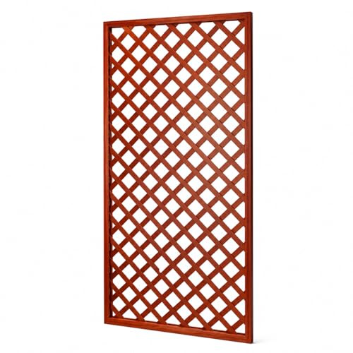 Traliccio In Legno Di Pino Impregnato Pannello Divisorio Griglia Per Giardino Balcone E Terrazza Supporto Decorazione Per Piante Rampicanti Privacy Outdoor 120 x 180 Cm Legno Scuro