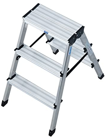 STUFEN-DOPPELLEITER 2X3 STUFEN ALU