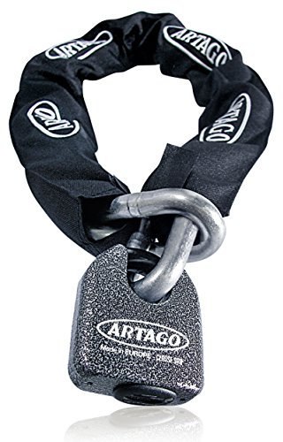 Artago 68T100 Catena Moto Antifurto Pesante ad Alta Sicurezza, Omologata Sold Secure, ø15 100cm, BUNKER SELECTION, Lucchetto MONOBLOK in Acciaio Forgiato, Catena Cementata Antifurto per Moto Scooter