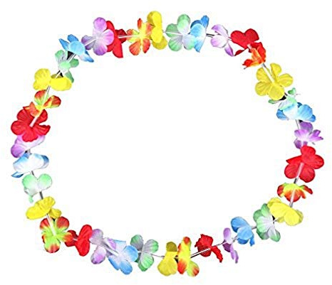Schramm Paquet de 100 chaînes de Fleurs Multicolores Chaîne de Fleurs Multicolores Chaîne hawaïenne