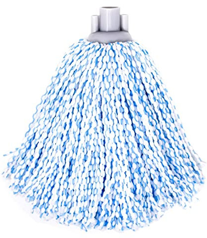 Apex Mop Microfibra Lava e Asciuga – Fiocco Lavapavimenti Universale Super Assorbente – Adatto a Tutti i Pavimenti – Attacco per Manici da Scopa – 160 gr, 31 cm