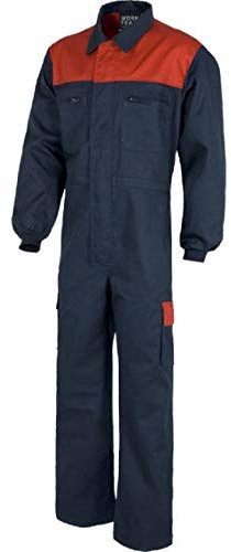 Mono de Trabajo - Buzo con Cuello Camisero