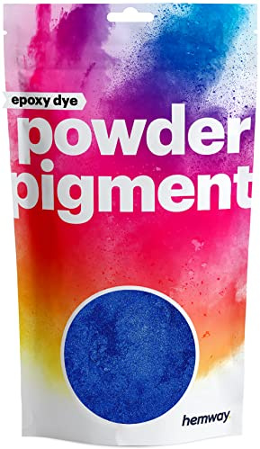 Hemway Epoxy Dye Powder Pigment Metallic Sapphire Blue Powder 100g | Mica Pigment for Resin, Epoxy, Polyurethane Paint, Jewellery & Resin Floors, Colour Enhancement