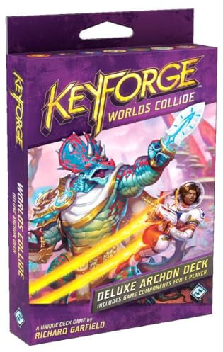 Fantasy Flight Games FFGKF06 KeyForge: Worlds Collide Deluxe Deck, Mixed Colours