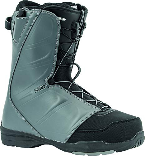Nitro Snowboards Herren Vagabond TLS '20 All Mountain Freestyle Schnellschnürsystem günstig Boot Snowboardboot Botas de Snowboard, Hombre, Charcoal, 28,5