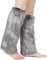 Pinkgarden Womens Fur Leg Warmer Furry Long Boot Cuffs Cover,Grey