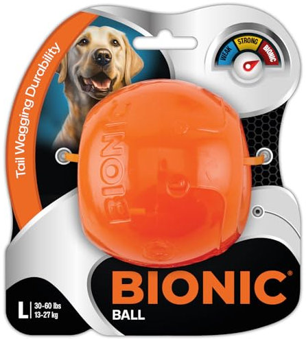 Bionic Ball, extrem widerstandsfähiges Hundespielzeug, 8,2cm