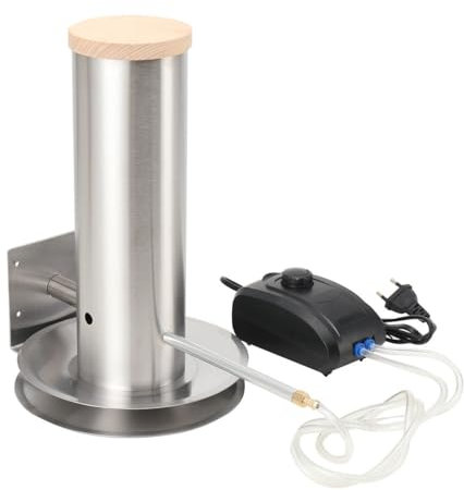 ECUTEE Affumicatore Portatil per Affumicatori, Affumicatore a Freddo a Caldo, Generatore di Fumo Freddo per Carne, Generatore di Fumo con Pompa e Tubo Staccabile, Acciaio Inox
