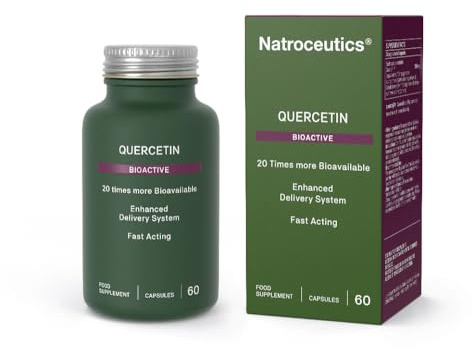 Natroceutics Quercetin Bioactive 60 Vegan Friendly Capsules| 20 Times More Bioavailable| Enhanced Delivery System| Fast Acting|