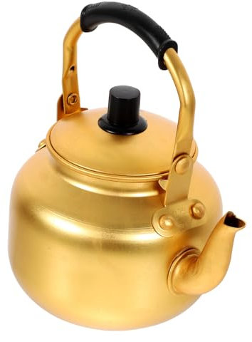 ABOOFAN 3pcs Small Water Heating Kettle Tea Kettle Handle Design Porcelain Tea Pot