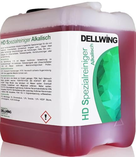 Dellwing - Nettoyeur à ultrasons concentré pour carburateur, culasse, injecteurs et autres pièces - Liquide pour bain à ultrasons et encrassement tenace - Bidon de 2,5 litres
