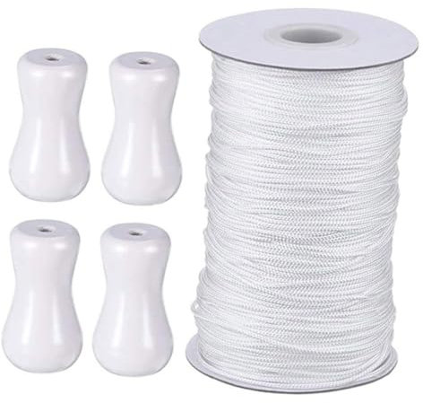 Levemolo 1satz Bead Blinds String Vorhang Zubehör Mit Holzperlen Zugkordel Für Kreative Raumdekoration Installieren Für Hauswärmung Und Besondere Anlässe