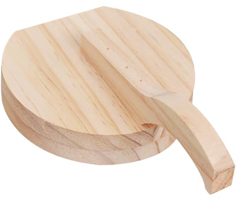 Prensa de tortillas de madera natural de 6, 5 pulgadas con mango herramienta de prensa de masa para tortilla mexicana casera Roti Chapati Taco