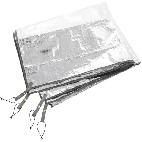 CIYODO Colchoneta Aislante para Camping 125X200 CM Esterilla Térmica de PE Lámina de Aluminio Resistente al Calor y Humedad Adecuado para Picnic Playa y Tienda de Campaña