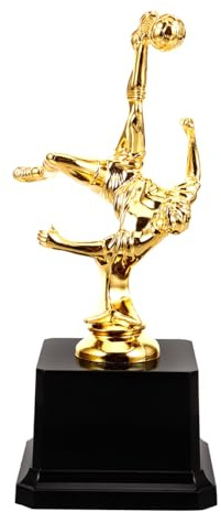 DECOMELODY Coppa Premio da Calcio in Plastica Design Elegante, Premio per Partite Sportive e Eventi Scolastici, Decorazione per Tavolo Raffinata e Leggera