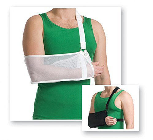 Arm Sling Armschlinge Schulter Schlinge Stütze Halterung Armbandage Bandage 9912 Schwarz L