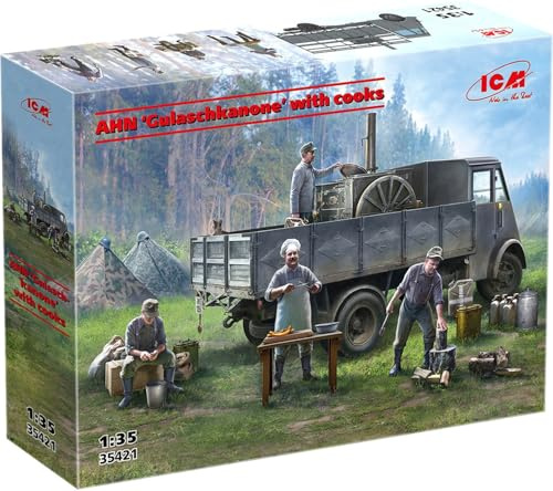 ICM - Ahn lastbil modell gulaschkanone med kockar |icm|35421| 1:35 Tankmodell kampanj