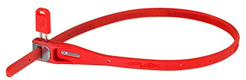 Hiplok Z-Lok Stahlkern Kabelbinder-Schloss 2er pack, rot, Einheitsgröße, ZLK2RD