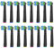 16pcs Precision Brush Heads for Oral b Electric Toothbrushes, Deep and Precise Cleaning, Black.