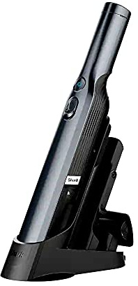 Shark WV201 WANDVAC Handheld Vacuum Lightweight at 1.4 Pounds with Powerful Suction, Charging Dock, Single Touch Empty and Detachable Dust Cup (WV201BLK Black) (Renewed)