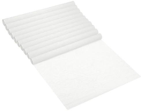 PATIKIL 1,5 m Crepe pappersrulle, 20 rullar 50,8 cm bred mjukt pappersark för hantverk blomtillverkning omslagsfest födelsedag bröllop dekoration prydnad, vit