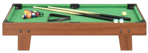 Genérico Mini Mesa de Billar marrón y Verde 92x52x19 cm,Deportes,Juegos de Interior,Billar,Mesas de billar-91947