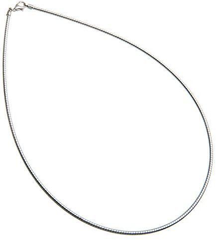 Omega Halsreifen 1,8mm Durchmesser - 925 Sterling Silber, Länge frei wählbar 38-55cm
