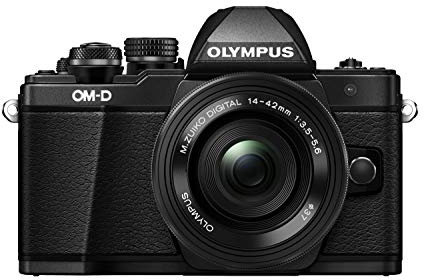 Olympus OM-D E-M10 Mark II Kit, Micro Four Thirds Systemkamera (16 Megapixel, 5-Achsen Bildstabilisator, elektronischer Sucher) + M.Zuiko 14-42mm EZ Zoomobjektiv, schwarz
