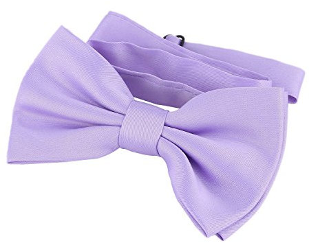 DonDon pajarita corbatín lila ya atado ajustable