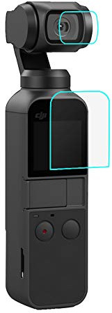Puluz - Pellicola salvaschermo in vetro temperato HD per DJI Osmo Pocket Gimbal