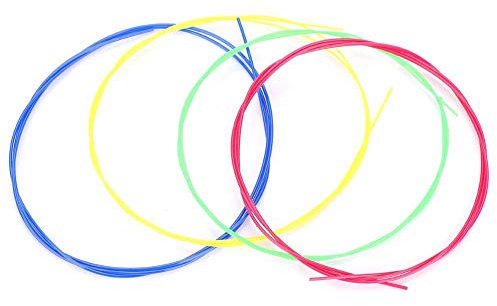 Bnineteenteam Ukulele-Saite, 4pcs bunte Nylon Saiten Ersatzteil Zubehör für Ukelele für den Ersatz Musikinstrumentenzubehör Zubehör Für Musikinstrumente